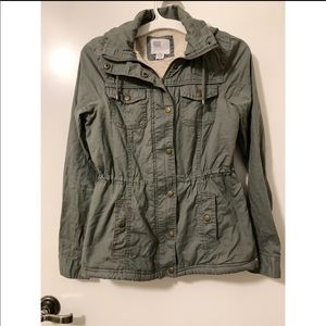 RSQ army green anorak jacket